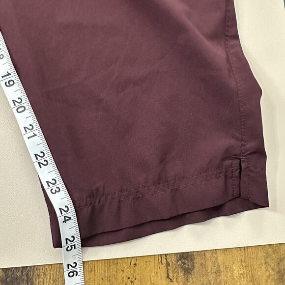Old Navy Stretch Tech Pants Womens 3X Burgandy Quick Dry Pockets Lightweight - Picture 9 of 11